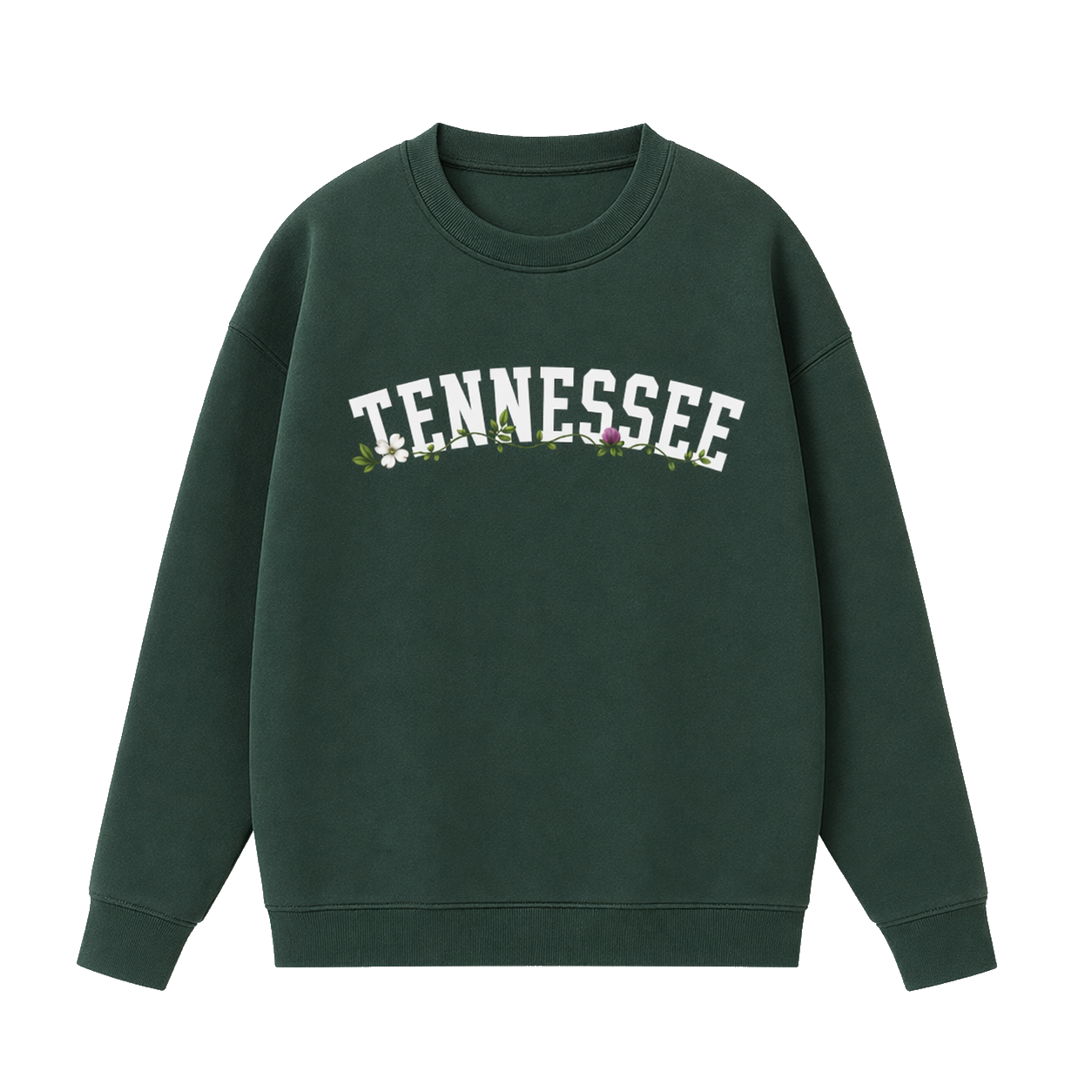 Collection 10 Tennessee Essential Heavyweight Crewneck Sweatshirt - Dark Green front