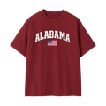 Collection 2 Alabama Essential Cotton T-Shirt - Wine Gray front