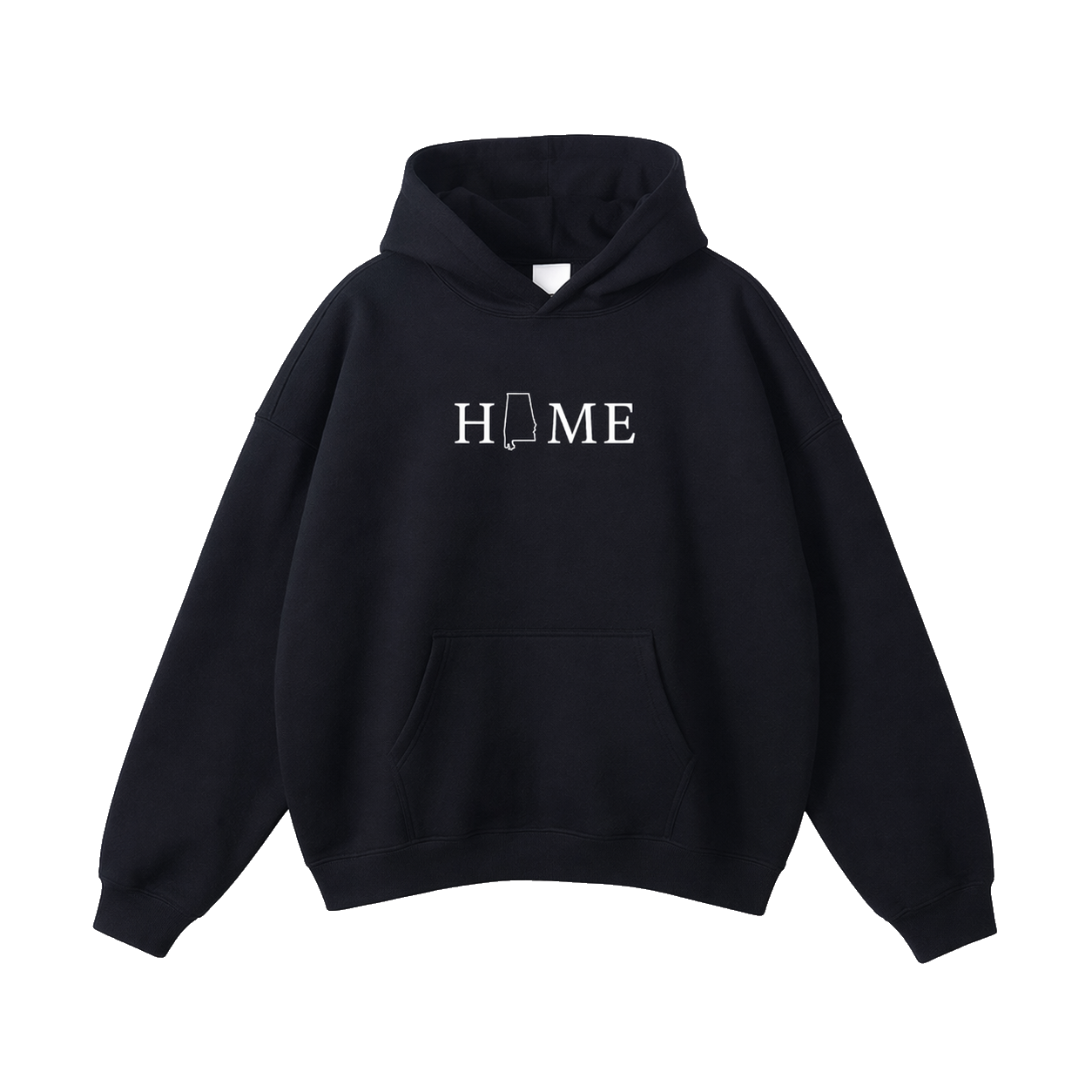 Collection 5 Alabama Oversize Fleeced Hoodie - Black front