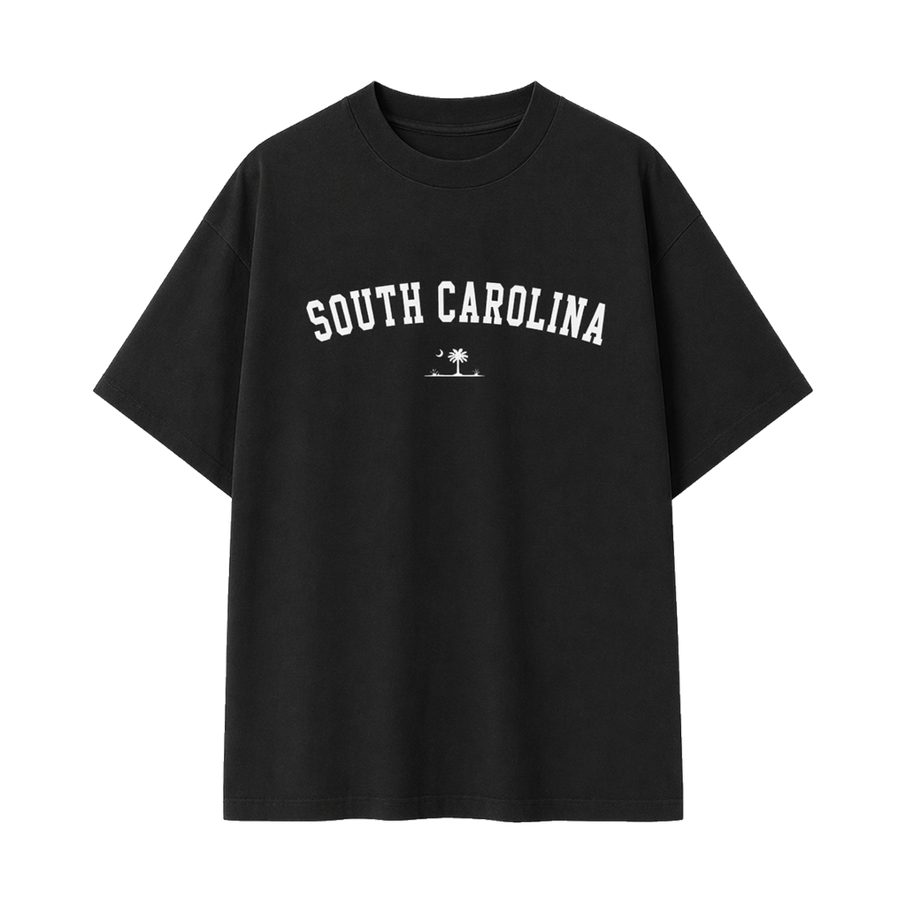 Collection 9 South Carolina Essential Cotton T-Shirt - Black front