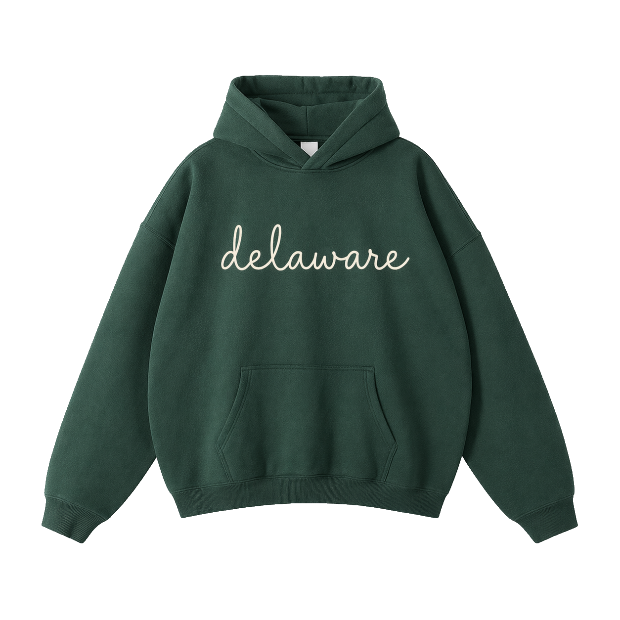 Collection 3 Delaware Oversize Fleeced Hoodie - Eden Green front