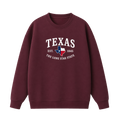 Collection 8 Texas Essential Heavyweight Crewneck Sweatshirt - Dull Red front