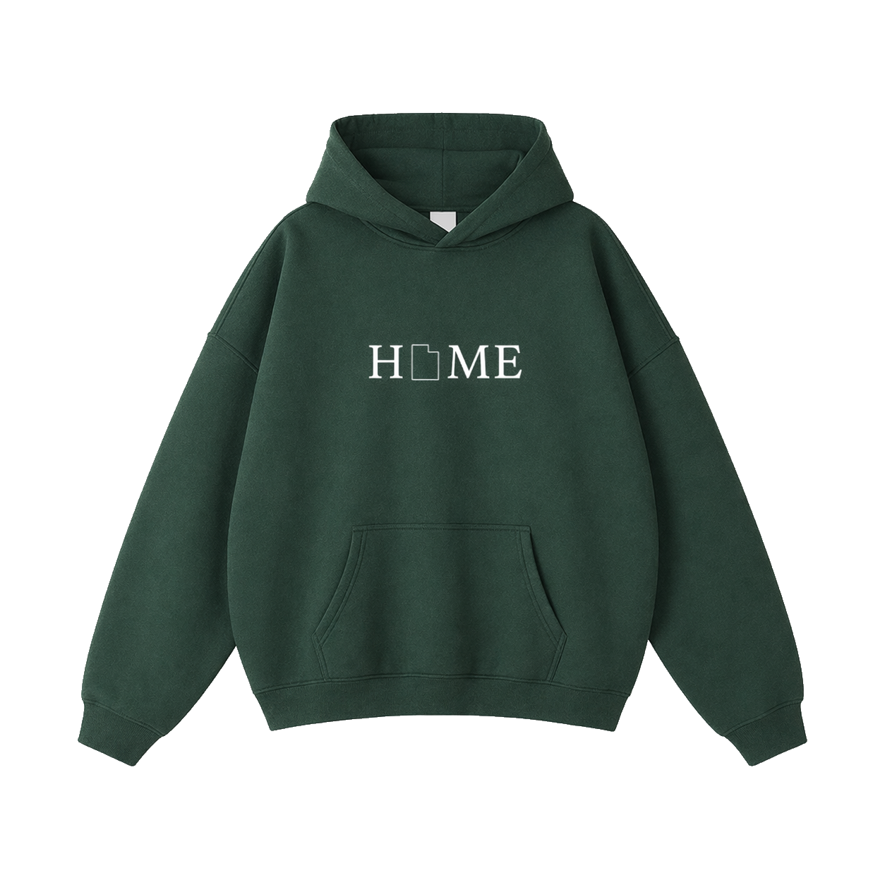 Collection 5 Utah Oversize Fleeced Hoodie - Eden Green front
