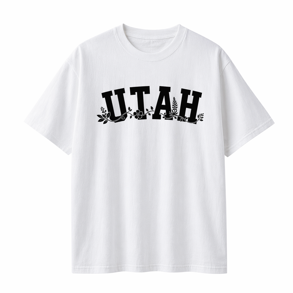 Collection 10 Utah Essential Cotton T-Shirt - White front
