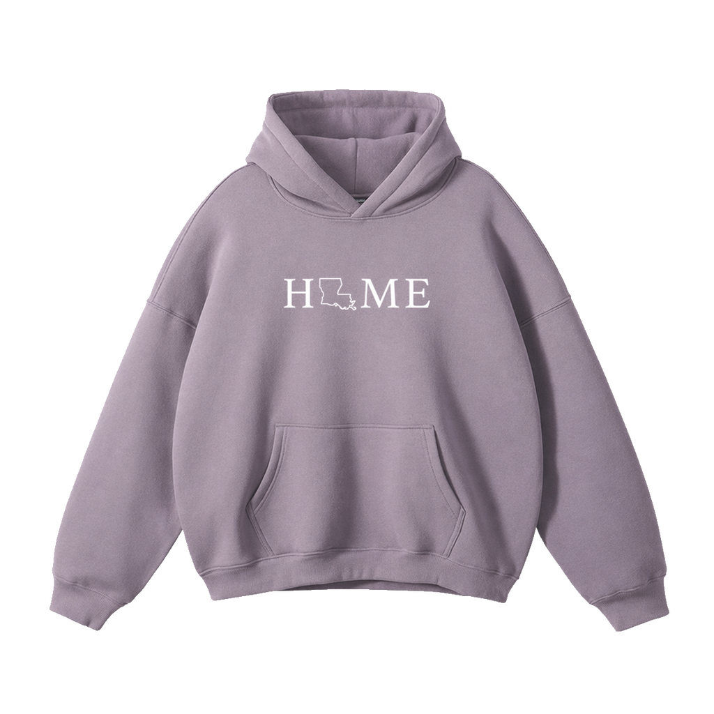 Collection 5 Louisiana Oversize Fleeced Hoodie - Light Purple front