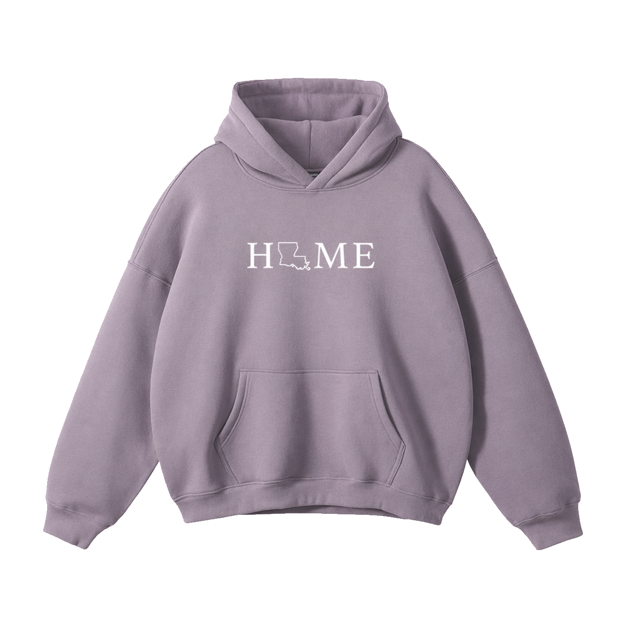 Collection 5 Louisiana Oversize Fleeced Hoodie - Light Purple front