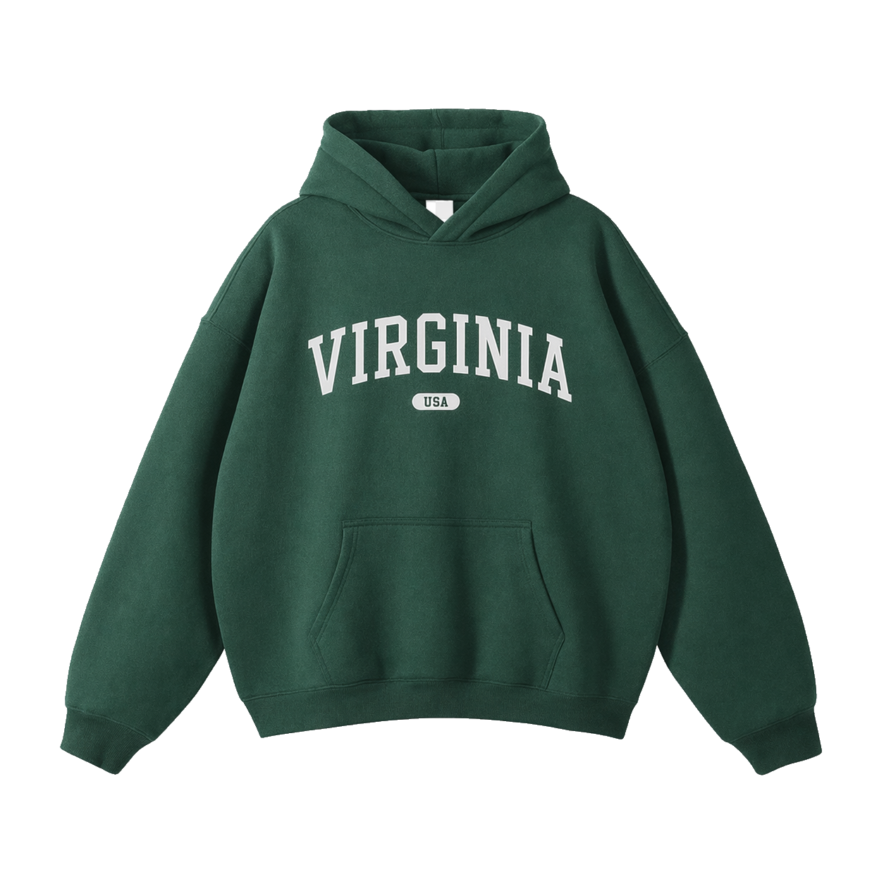 Collection 4 Virginia Oversize Fleeced Hoodie - Eden Green front