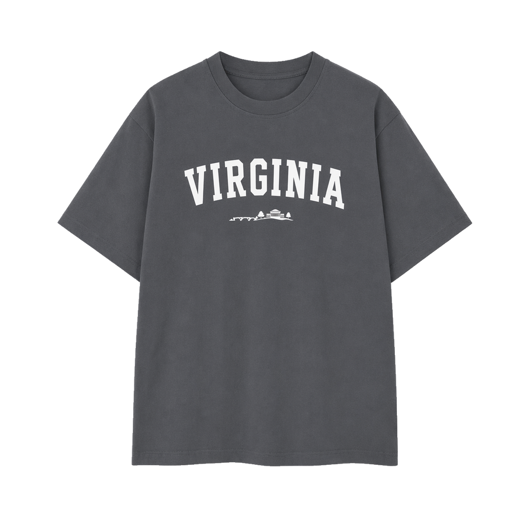 Collection 9 Virginia Essential Cotton T-Shirt - Dark Gray front