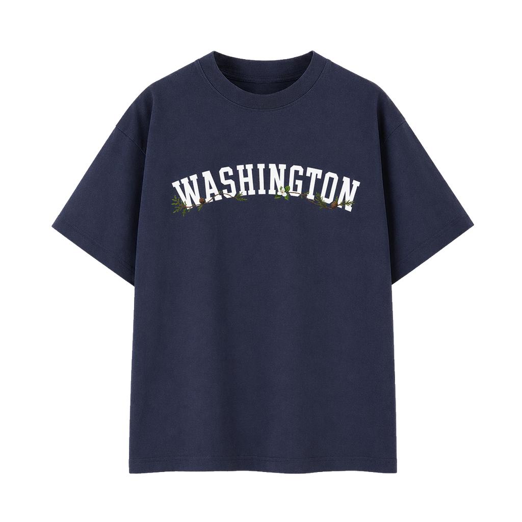 Collection 10 Washington Essential Cotton T-Shirt - Navy Blue front