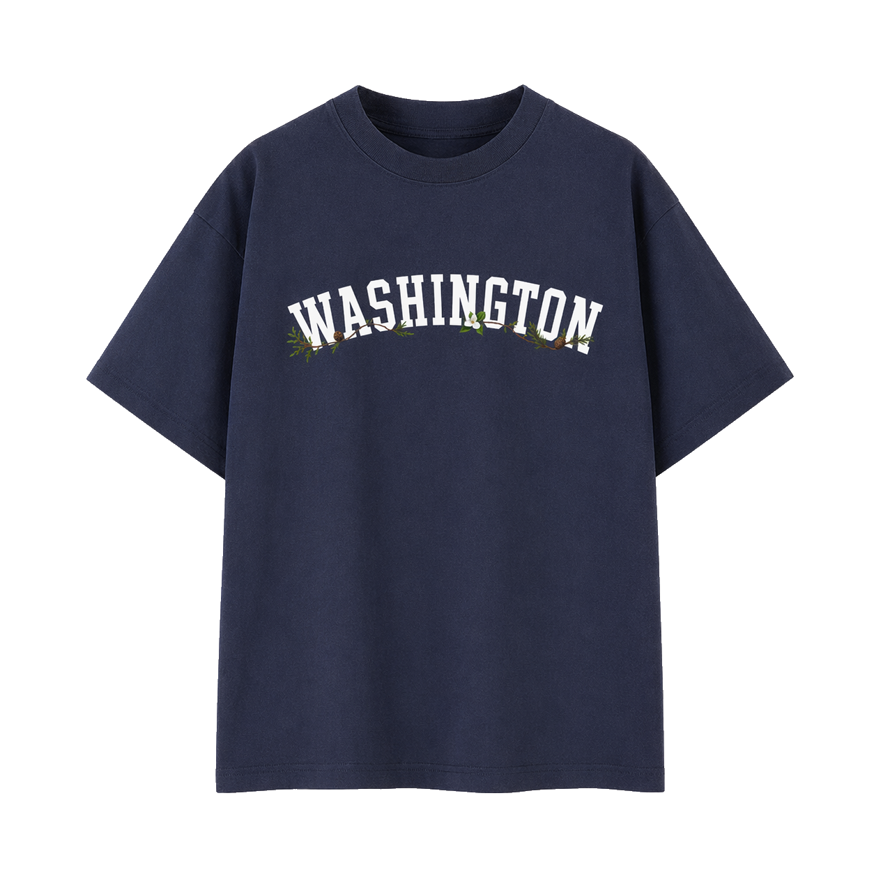Collection 10 Washington Essential Cotton T-Shirt - Navy Blue front