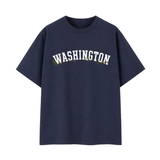 Collection 10 Washington Essential Cotton T-Shirt - Navy Blue front
