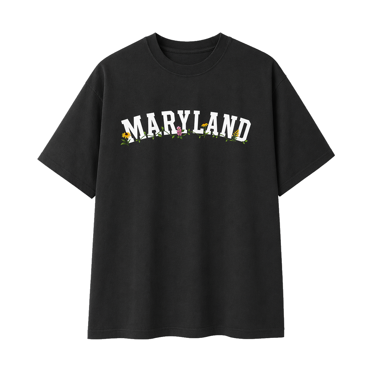 Collection 10 Maryland Essential Cotton T-Shirt - Black front