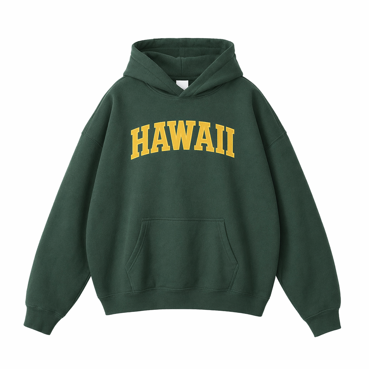 Collection 1 Hawaii Oversize Fleeced Hoodie - Eden Green front