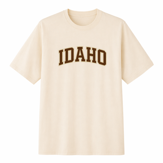 Collection 1 Idaho Essential Cotton T-Shirt - Apricot front