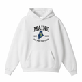 Collection 8 Maine Oversize Fleeced Hoodie - White front