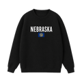 Collection 7 Nebraska Essential Heavyweight Crewneck Sweatshirt - Black front