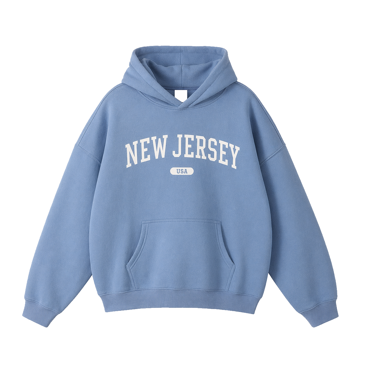 Collection 4 New Jersey Oversize Fleeced Hoodie - Medium Blue front