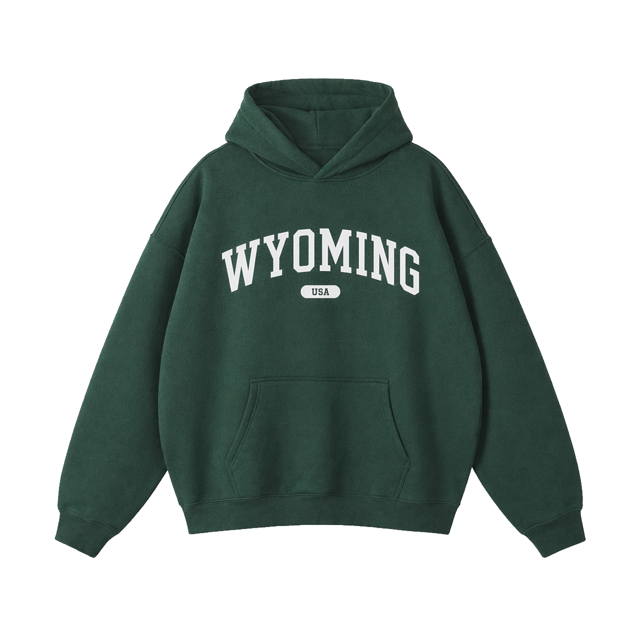 Collection 4 Wyoming Oversize Fleeced Hoodie - Eden Green front