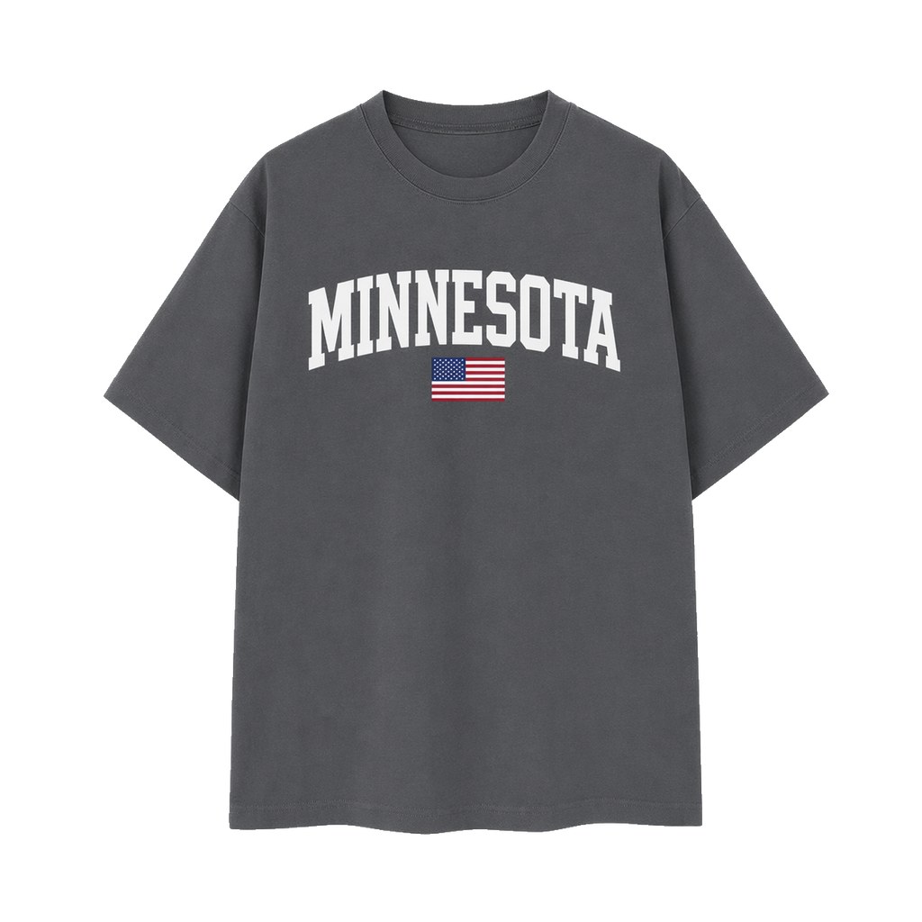 Collection 2 Minnesota Essential Cotton T-Shirt - Dark Gray front