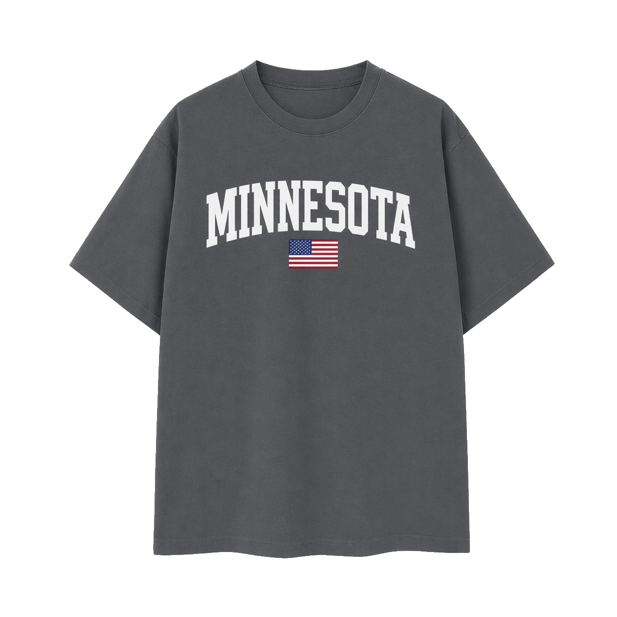 Collection 2 Minnesota Essential Cotton T-Shirt - Dark Gray front