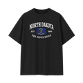 Collection 8 North Dakota Essential Cotton T-Shirt - Black front