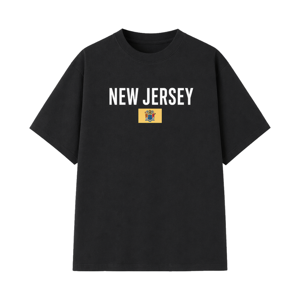 Collection 7 New Jersey Essential Cotton T-Shirt - Black front