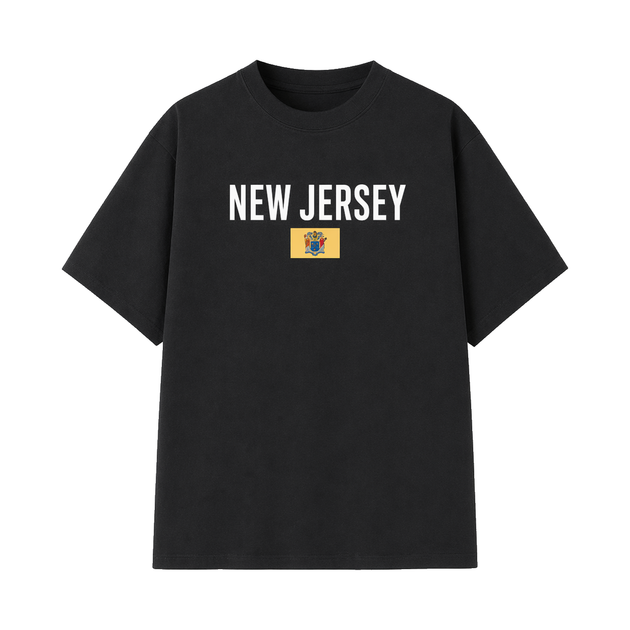 Collection 7 New Jersey Essential Cotton T-Shirt - Black front