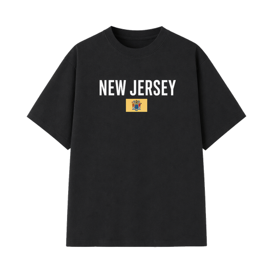 Collection 7 New Jersey Essential Cotton T-Shirt - Black front