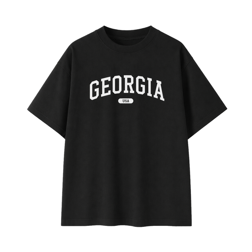 Collection 4 Georgia Essential Cotton T-Shirt - Black front