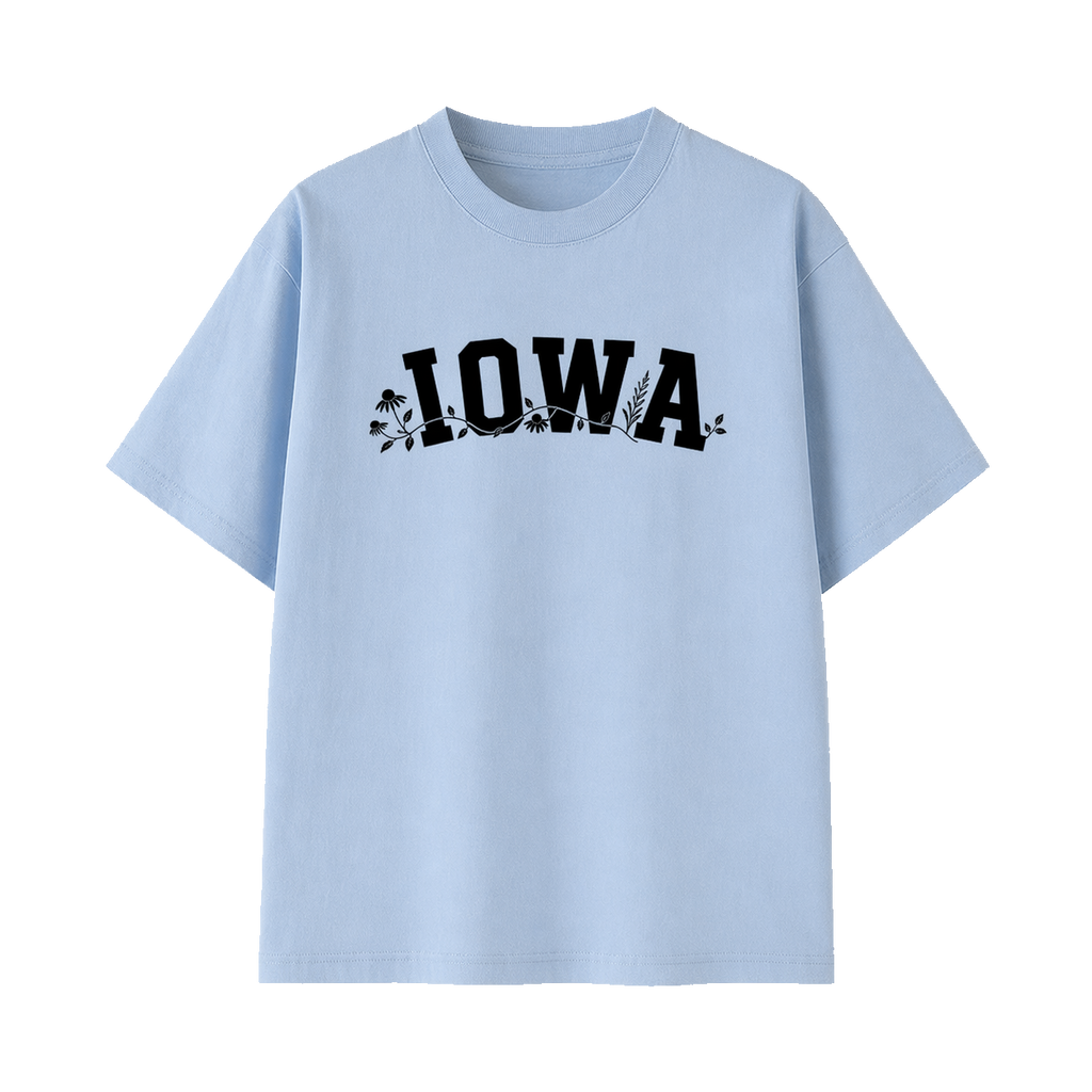 Collection 10 Iowa Essential Cotton T-Shirt - Light Blue front