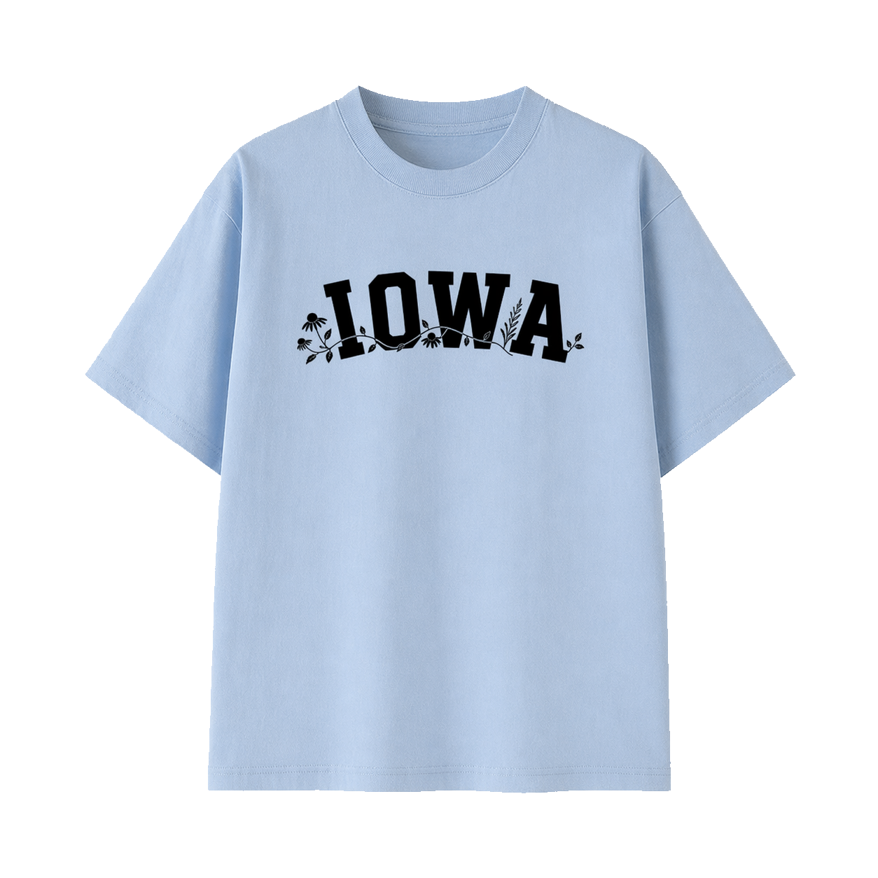 Collection 10 Iowa Essential Cotton T-Shirt - Light Blue front