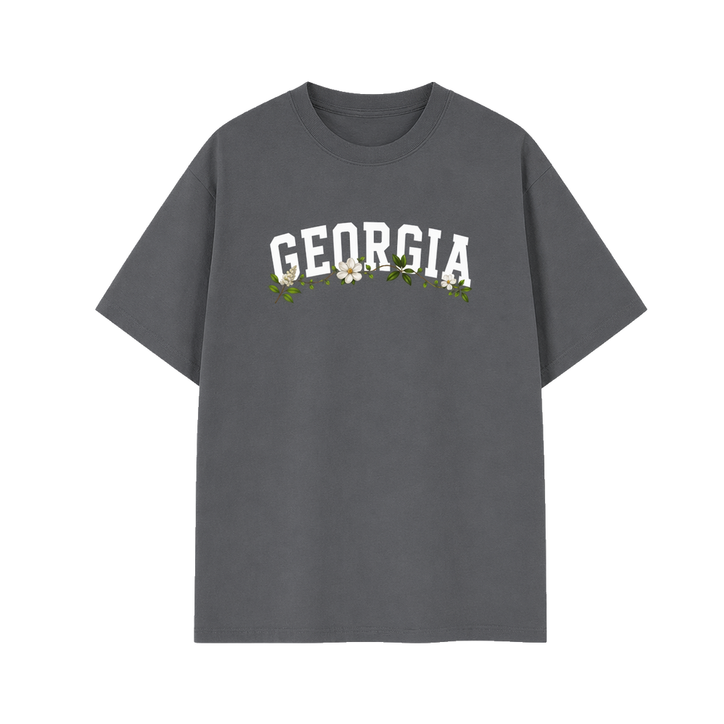 Collection 10 Georgia Essential Cotton T-Shirt - Dark Gray front