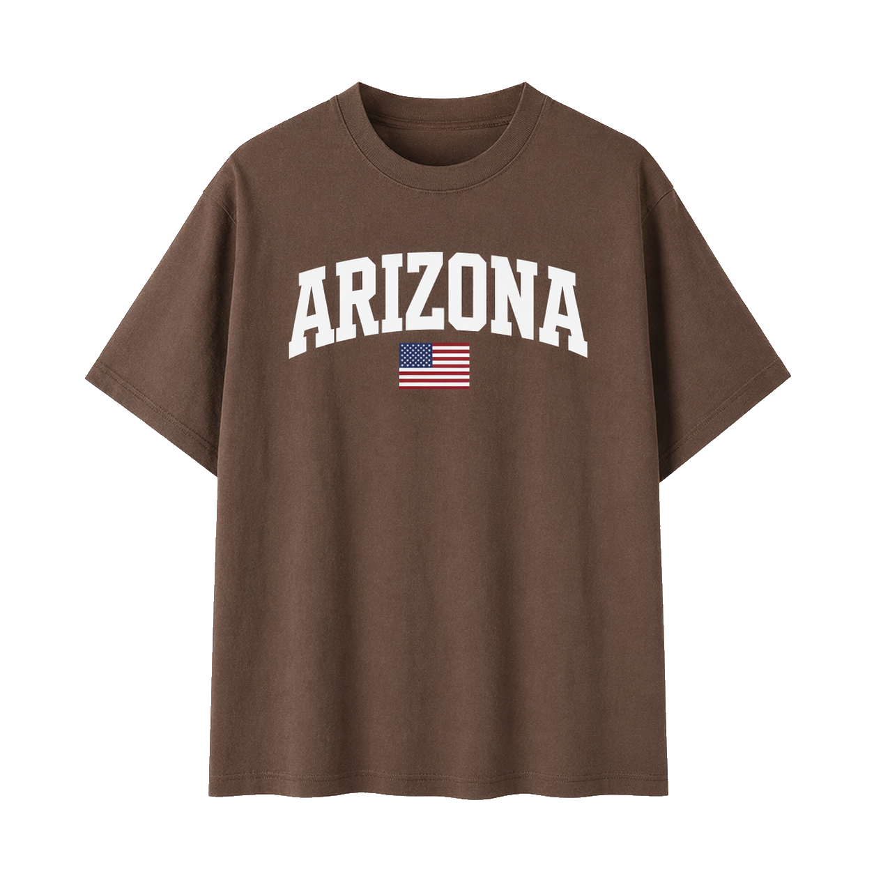 Collection 2 Arizona Essential Cotton T-Shirt - Coffee front