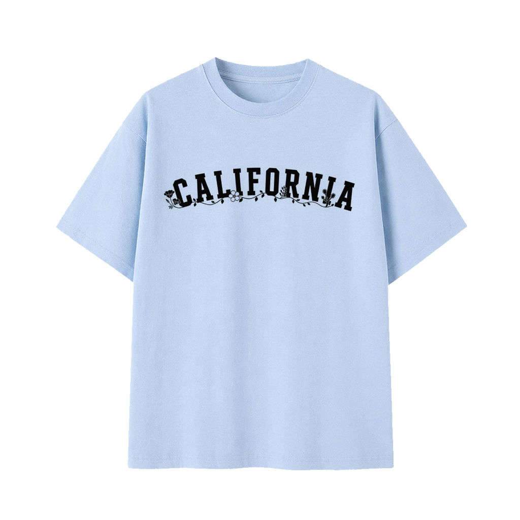 Collection 10 California Essential Cotton T-Shirt - Light Blue front
