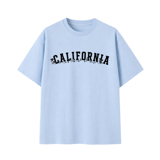 Collection 10 California Essential Cotton T-Shirt - Light Blue front