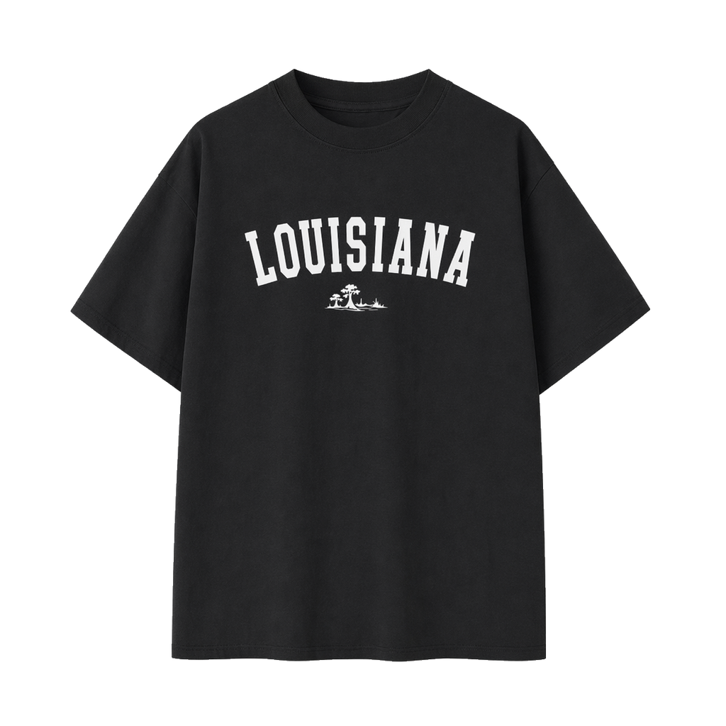 Collection 9 Louisiana Essential Cotton T-Shirt - Black front