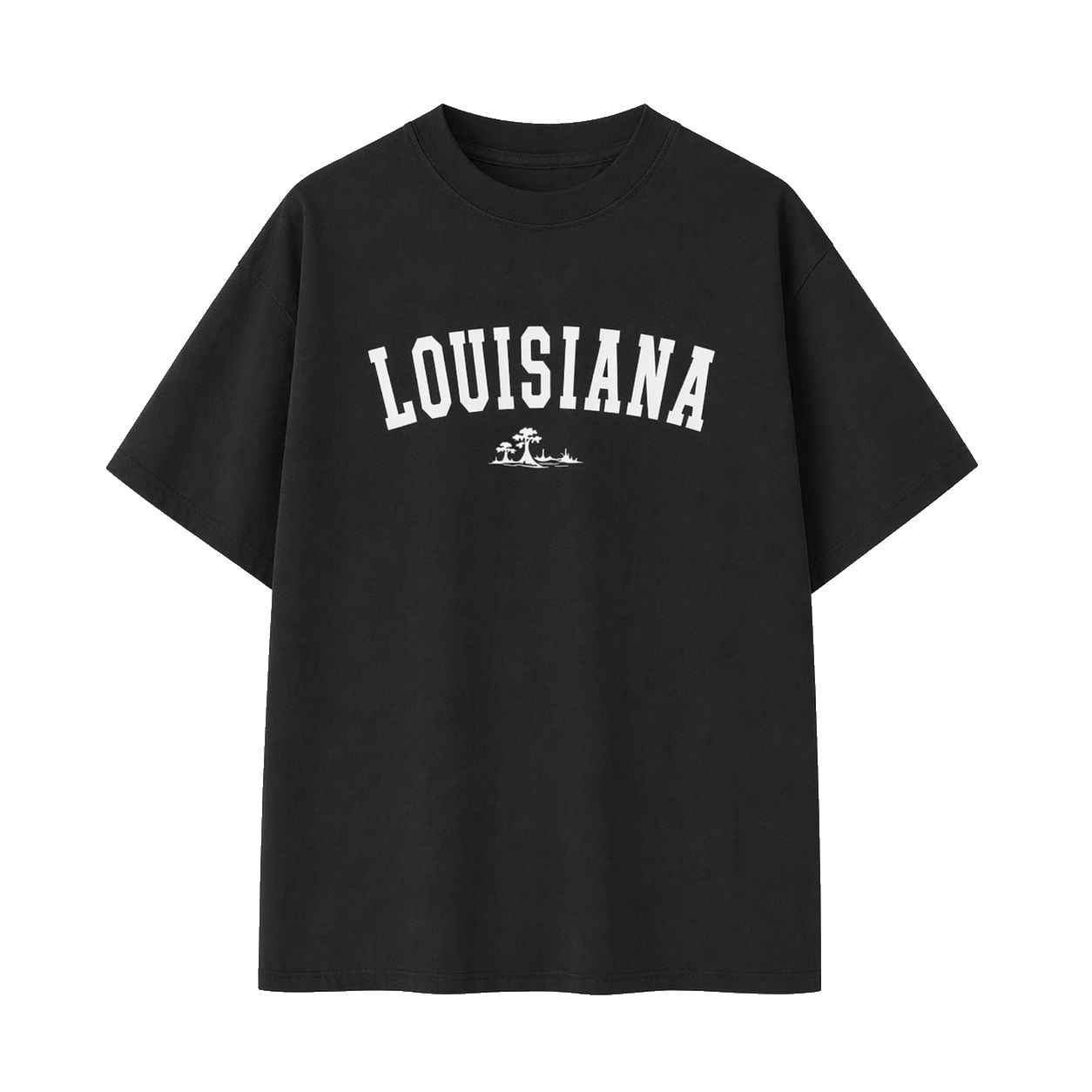 Collection 9 Louisiana Essential Cotton T-Shirt - Black front