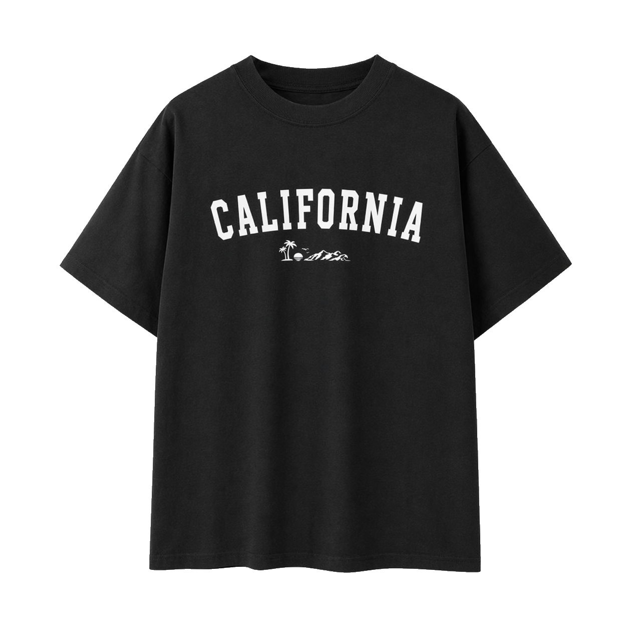 Collection 9 California Essential Cotton T-Shirt - Black front