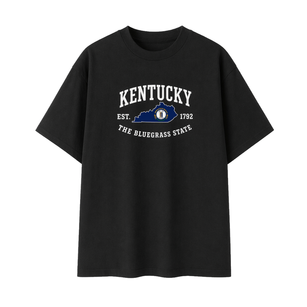 Collection 8 Kentucky Essential Cotton T-Shirt - Black front