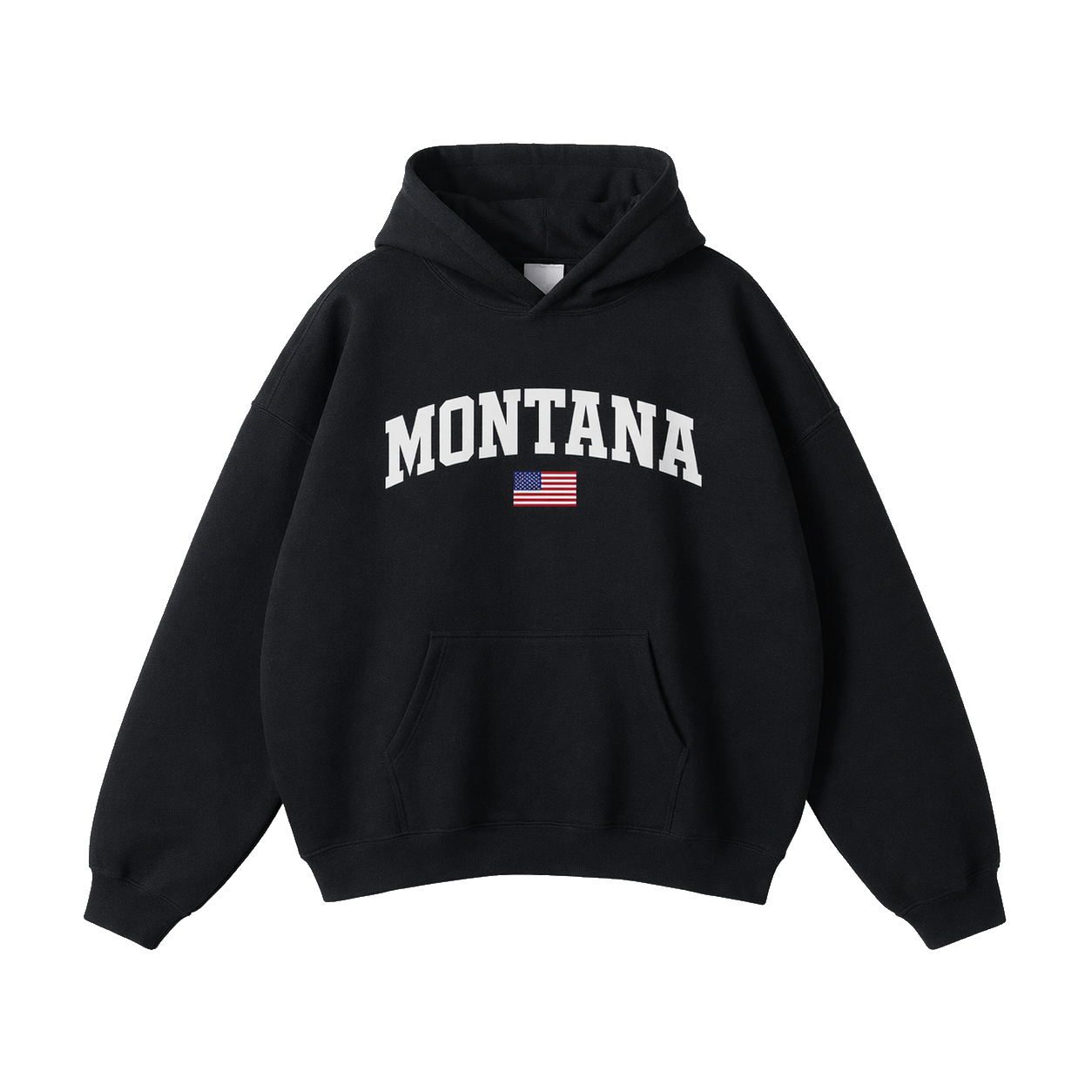Collection 2 Montana Oversize Fleeced Hoodie - Black front