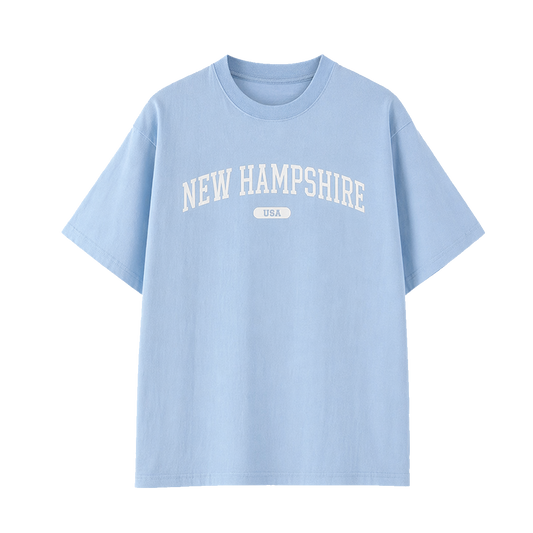 Collection 4 New Hampshire Essential Cotton T-Shirt - Light Blue front