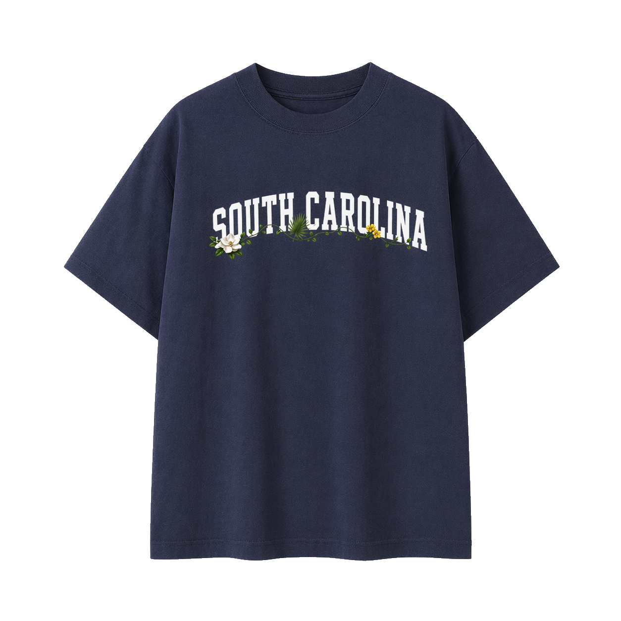 Collection 10 South Carolina Essential Cotton T-Shirt - Navy Blue front