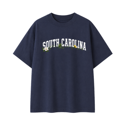Collection 10 South Carolina Essential Cotton T-Shirt - Navy Blue front