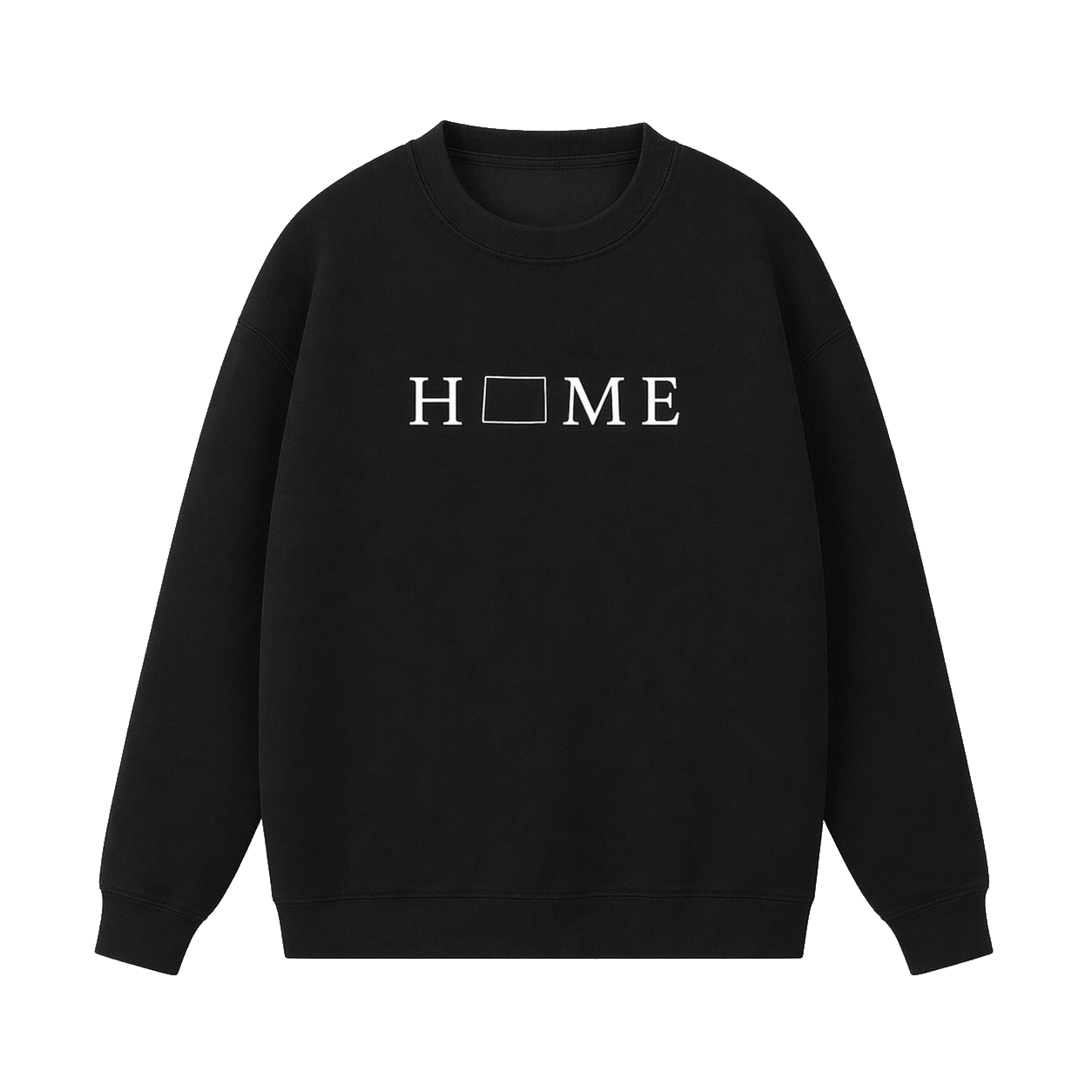 Collection 5 Colorado Essential Heavyweight Crewneck Sweatshirt - Black front