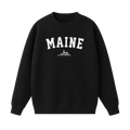 Collection 9 Maine Essential Heavyweight Crewneck Sweatshirt - Black front