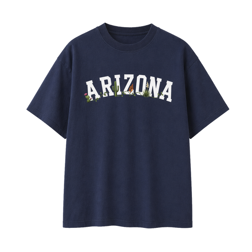 Collection 10 Arizona Essential Cotton T-Shirt - Navy Blue front