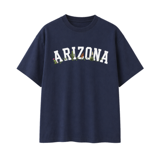 Collection 10 Arizona Essential Cotton T-Shirt - Navy Blue front