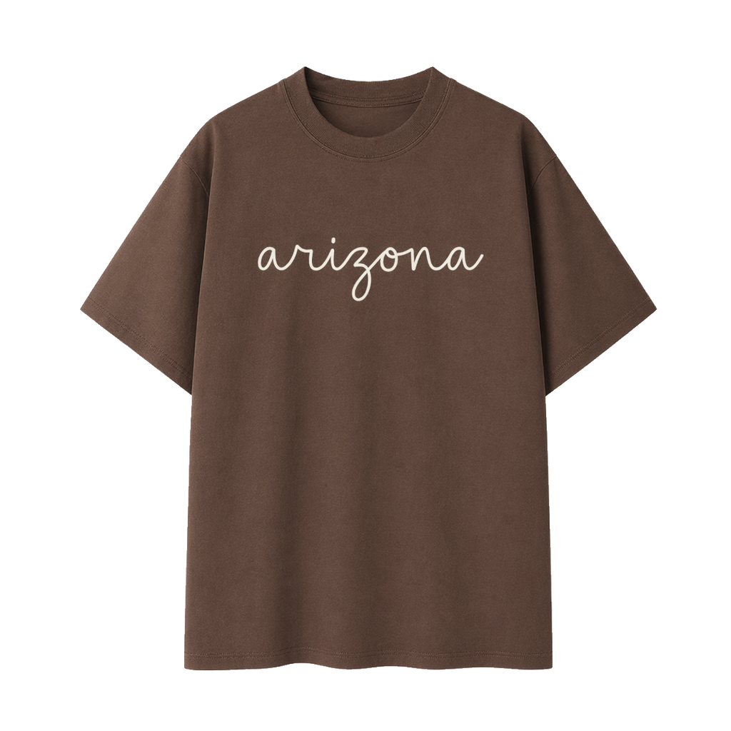 Collection 3 Arizona Essential Cotton T-Shirt - Coffee front