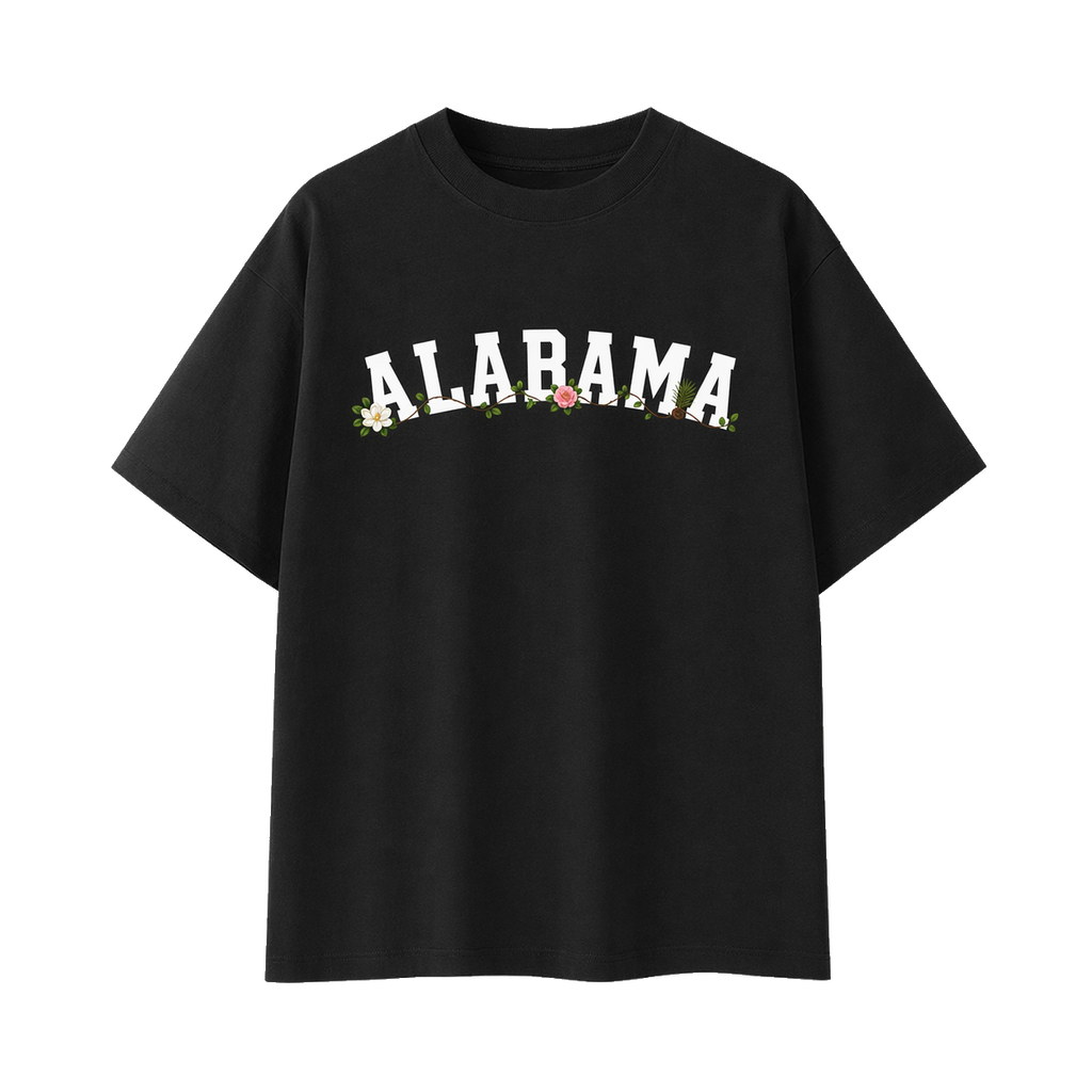 Collection 10 Alabama Essential Cotton T-Shirt - Black front