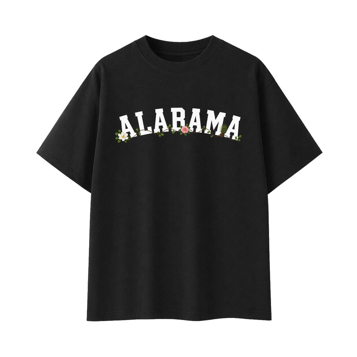 Collection 10 Alabama Essential Cotton T-Shirt - Black front